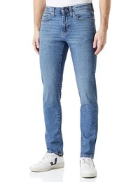 Herren Stretchjeans, athletische Passform, Helle Waschung, 28W / 28L