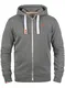 !Solid BennZip Herren Sweatjacke Kapuzenjacke Hoodie Mit Kapuze Reißverschluss Und Fleece-Innenseite, Größe:XL, Farbe:Climb Ivy Melange (8785)
