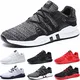 SITAILE Herren Sportschuhe Atmungsaktiv Gym Turnschuhe Leichtgewicht Laufschuhe Lace Up Freizeitschuhe Trainer Outdoor Sneaker Shoes, A Grau, 43 EU
