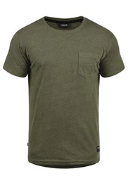 !Solid Bob Herren T-Shirt Kurzarm Shirt Mit Rundhalsausschnitt, Größe:M, Farbe:Ivy Green Melange (8797)