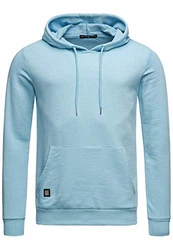 Red Bridge Herren Crewneck Sweatshirt Pullover Premium Basic Hellblau/Blau