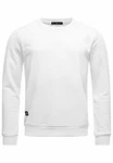 Red Bridge Herren Crewneck Sweatshirt Pullover Premium Basic Weiß