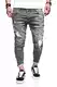 behype. Herren Destroyed Jeans-Hose 80-3496 (32/32, Grau)
