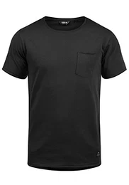 !Solid Andrej Herren T-Shirt Kurzarm Shirt Mit Rundhalsausschnitt Aus 100% Baumwolle, Größe:M, Farbe:Black (9000)