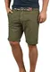 Indicode Mews Herren Chino Shorts Bermuda Kurze Hose mit Gürtel Regular Fit, Größe:M, Farbe:Army (600)