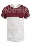 !Solid Herren T-Shirt Kurzarm Shirt Florian Rundhals-Ausschnitt Wine Red