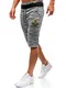 BOLF Herren Shorts Kurzhose Sporthose Fitness Jogginghose Bermudas Sport Style RED FIREBALL HL8565 Grau M [6F6]