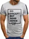 OZONEE Herren T-Shirt T Shirt Tshirt Kurzarm Kurzarmshirt Tee Top Sport Sportswear Rundhals U-Neck Rundhalsausschnitt Aufdruck Motiv Print JS/SS237 GRAU M