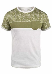 !Solid Herren T-Shirt Kurzarm Shirt Florian Rundhals-Ausschnitt Aloe
