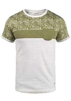 !Solid Herren T-Shirt Kurzarm Shirt Florian Rundhals-Ausschnitt Aloe !Solid Herren T-Shirt Kurzarm Shirt Florian Rundhals-Ausschnitt Aloe