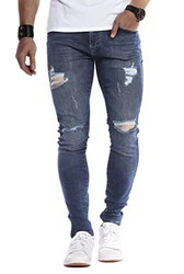 Leif Nelson Herren Jeans Hose Slim Fit Denim LN9150 Blaue/graue/weiße/Schwarze/Dunkel Blau (LN9150)