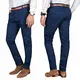 A. Salvarini Herren Designer Business Chino Hose Chinohose Regular Fit AS-095 [AS-095 - Dunkelblau - W32 L32]