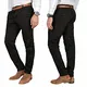 A. Salvarini Herren Designer Business Chino Hose Chinohose Regular Fit AS-095 [AS-095 - Schwarz - W32 L32]