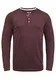 Solid SDVolko Herren Longsleeve Langarmshirt Shirt mit Grandad-Ausschnitt Baumwollmischung Regular fit, Größe:L, Farbe:Wine Red Melange (8985)