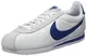 Nike Herren Classic Cortez Nylon Sneaker, Weiß (weiß/blau weiß/blau), 42 EU