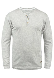 !Solid Herren Longsleeve Shirt SDVolko Hellgrau Melange (8242)