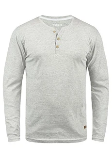 !Solid Herren Longsleeve Shirt SDVolko Hellgrau Melange (8242) !Solid Herren Longsleeve Shirt SDVolko Hellgrau Melange (8242)