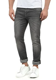 Indicode Aldersgate Herren Jeans-Hose Lange Hose Denim aus hochwertiger Baumwoll-Mischung Destroyed-Optik/Used-Look, Größe:W32/32, Farbe:Light Grey (901)