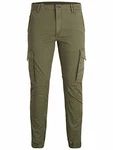 JACK & JONES JJIPAUL JJFLAKE AKM 542 Hose dunkelgrn