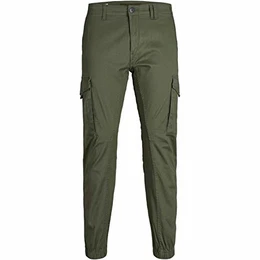 Herren Jjipaul Jjflake Akm 542 Olive Night Noos Hose, Olive Night, 32W / 30L