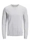 JACK & JONES Male Strickpullover Klassischer MLight Grey Melange