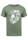 Blend Perry Herren T-Shirt Kurzarm Shirt Mit Print Und Rundhalsausschnitt, Größe:M, Farbe:Laurel Green (77207)
