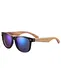 Bambus-Sonnenbrille mit Brillen-Etui, Schraubenzieher und Tasche - polarisiert - UV400 - verschiede Farben u verspiegelte Gläser, mit Bügeln aus Bambus   UV-Schutz