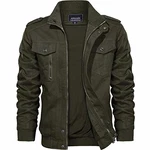 KEFITEVD Herren Jacke Militärische Taktische Jacke Grün