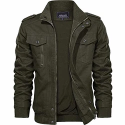 KEFITEVD Herren Jacke Militärische Taktische Jacke Grün