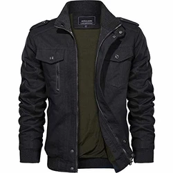 KEFITEVD Herren Jacke Militärische Taktische Jacke Schwarz