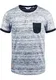 !Solid Ingo Herren T-Shirt Kurzarm Shirt Mit Rundhalsausschnitt und Inka-Print Aus 100% Baumwolle, Größe:M, Farbe:Insignia Blue (1991)