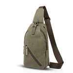 FANDARE Sling Bag Umhängetasche Messenger Tasche Schultertasche Reisen Crossbody Tasche Grün