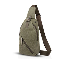 FANDARE Sling Bag Umhängetasche Messenger Tasche Schultertasche Reisen Crossbody Tasche Grün