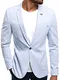 OZONEE Herren Sakko Jackett Business Anzugjacke Blazer Kurzmantel BLACK ROCK BR-07 M/50 HELLBLAU
