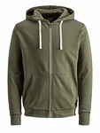 JACK & JONES Sweatshirt JJEHOLMEN Sweat Zip Hood NOOS 12136884 Oliv