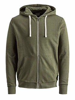 JACK & JONES Sweatshirt JJEHOLMEN Sweat Zip Hood NOOS 12136884
