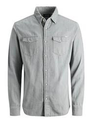 JACK & JONES Hemd 'Sheridan' Light Grey Denim (12138115)