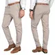 A. Salvarini Herren Designer Business Chino Hose Chinohose Regular Fit AS-095 [AS-095 - Hellgrau - W30 L30]