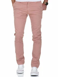 Herren Vintage Slim Fit Stretch Chino Hose Jeans 7011 Coral Vintage W29/L32