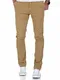 Amaci&Sons Herren Vintage Slim Fit Stretch Chino Hose Jeans 7011 Beige Vintage W32/L32