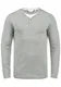 !Solid Doriano Herren Longsleeve Langarmshirt Shirt Mit Grandad-Ausschnitt, Größe:M, Farbe:Light Grey Melange (8242)