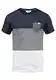 !Solid Malte Herren T-Shirt Kurzarm Shirt Mit Streifen Und Rundhals, Größe:M, Farbe:Insignia Blue (1991)