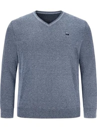 Herren Pullover Keimo Gestricktes Casual Oberteil blau 5XL (XXXXXL) - 72/74