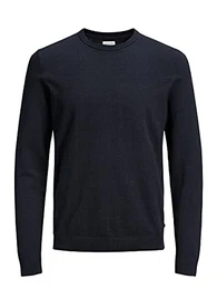 Dünner Langarm Strickpullover Rundhals Basic Sweater Shirt Jumper JJEBASIC