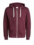 JACK & JONES Sweatshirt JJEHOLMEN Sweat Zip Hood NOOS 12136884 Port Royale