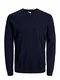 JACK & JONES Male Strickpullover V-Ausschnitt MNavy Blazer 1
