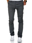 Amaci&Sons Herren Slim Fit Chino Hose Jeans 7100 Anthrazit