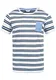 !Solid Salu Herren T-Shirt Kurzarm Shirt Mit Streifen Und Rundhalsausschnitt 100% Baumwolle, Größe:L, Farbe:Sky Blue (1025)