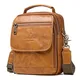 Contacts Echtes Leder Herren iPad Tab Messenger Crossbody Tasche Handtasche (Braun)