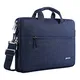 MOSISO Umhängetasche Laptoptasche Kompatibel mit 13-13,3 Zoll MacBook Air, MacBook Pro, Notebook, Computer, Polyester Schultertasche mit Einstellbar Tiefe beim Unterseite, Navy Blau